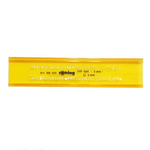 شابلون روترینگ Rotring مدل اعداد و حروف لاتین