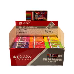 پاک کن کنکو Canco رنگی مدل میکروپودر ۰۴ (بسته48عددی)