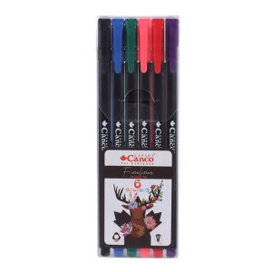 روان نویس کنکو Canco نوک نمدی مدل فاین لاینر Fine liner (6 عددی)
