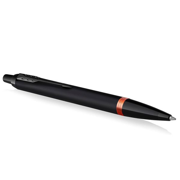 خودکار پارکر Parker مدل آی ام مشکی مات فلیم نارنجی IM Black Flame Orange Vibrant Rings - تصویر 3