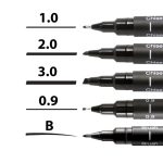 راپید Chisel 1.0 یونی پین نوک تخت مشکی uni pin fine line - تصویر 3