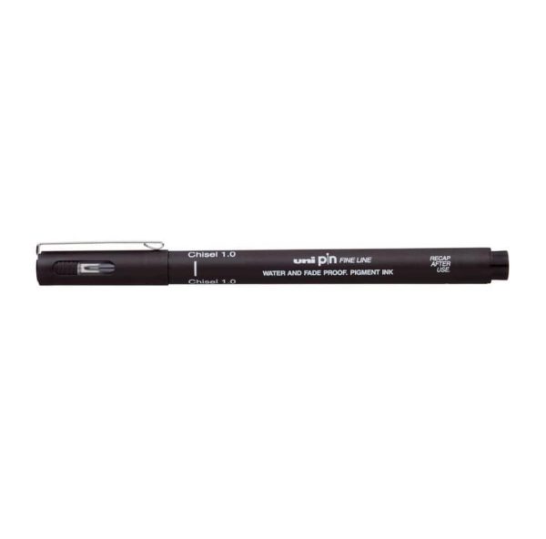راپید Chisel 1.0 یونی پین نوک تخت مشکی uni pin fine line - تصویر 2