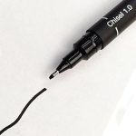 راپید Chisel 1.0 یونی پین نوک تخت مشکی uni pin fine line