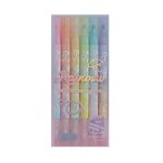 ست 6 عددی هایلایتر براق اکلیلی پاکشو مدل rainbow