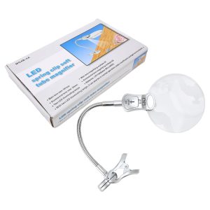 ذره‌ بین گیره‌ دار LED مدل MG4B-4A