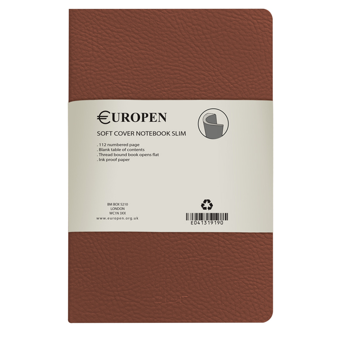 دفتر جلد چرمی باریک یوروپن Europen
