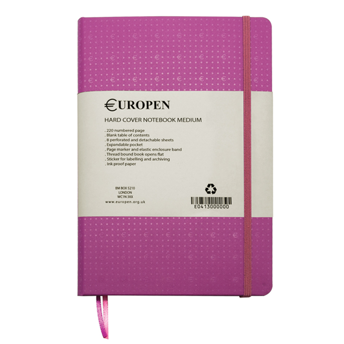 دفتر جلد سخت متوسط یوروپن Europen