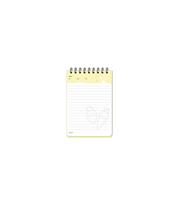 دفتر یادداشت 100 برگ یک خط PP سایز B7 پاستلی پاپکو Papco کد NP-31028 - تصویر 3