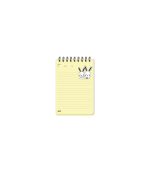 دفتر یادداشت 100 برگ یک خط PP سایز B7 پاستلی پاپکو Papco کد NP-31028 - تصویر 4