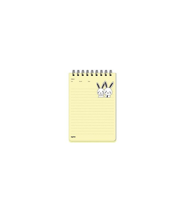 دفتر یادداشت 100 برگ یک خط PP سایز B7 پاستلی پاپکو Papco کد NP-31028 - تصویر 4