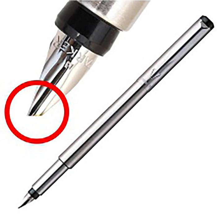 خودنویس خطاطی فارسی پارکر Parker مدل وکتور تمام استیل Vector Stainless Steel Persian/calligraphy