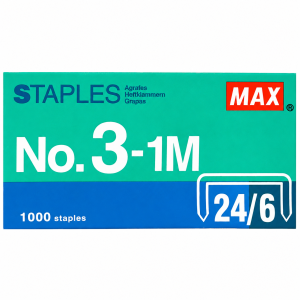 سوزن منگنه مکس MAX سایز 24/6 بسته 1000 عددی
