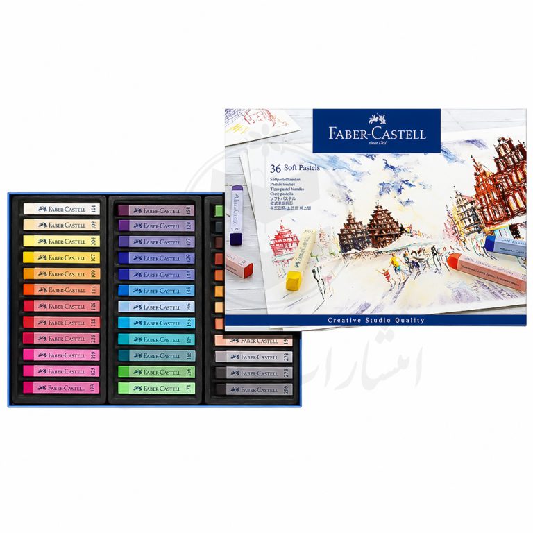 گچ پاستل کامل فابرکاستل Faber Castell نیمه حرفه ای 36 عددی