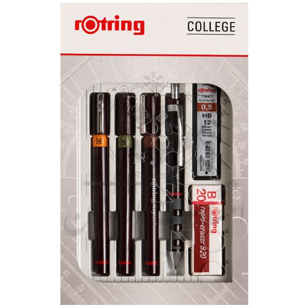 ست کالج 3 عددی راپید برند روترینگ Rotring