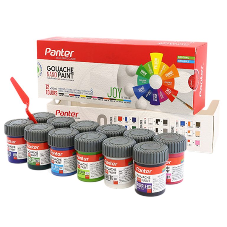 نانو پوشرنگ گواش 12 رنگ پنتر Panter کد GP 711-12