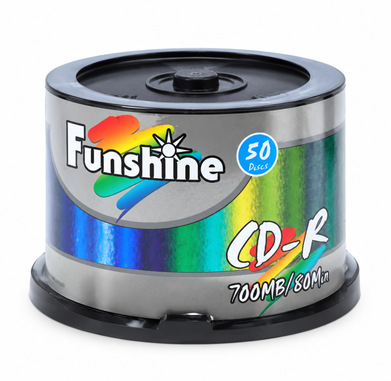 سی دی CD-R خام گرید A فانشاین Funshine 52x بسته 50 عددی